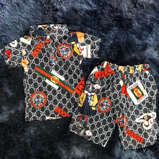 Set gucci cho bé trai cổ đức hàng xuất dư