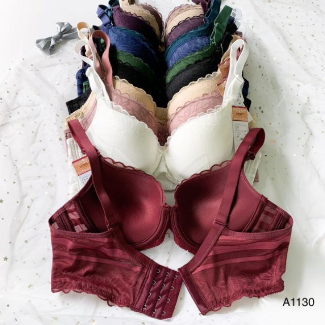 ♥️ SHOP UY TÍN ♥️ Mã 1130 [Áo lót nữ] Áo Ngực Ren Mặc Áo Dài 4 Móc Cài Nâng Ngực Hàng VNXK Xịn