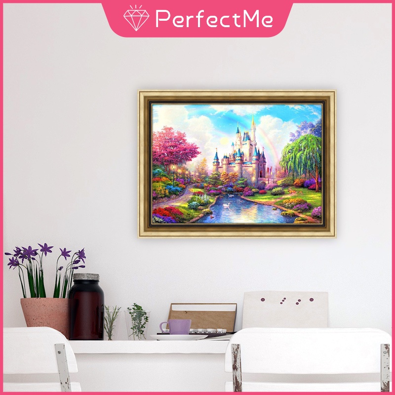 Bộ Tranh Đính Đá 5D Tự Làm 30x40cm Hình Phong Cảnh Độc Đáo