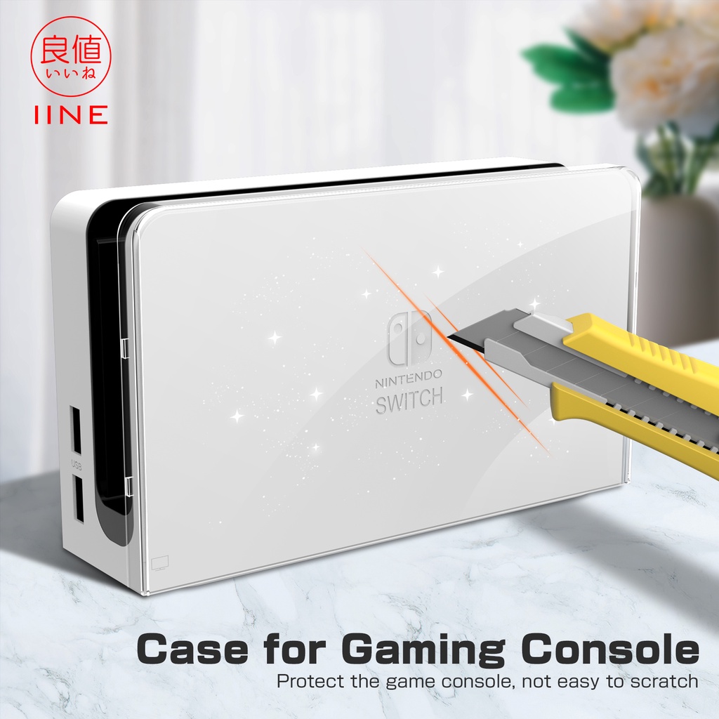 Vỏ bảo vệ trong suốt IINE dành cho Nintendo Switch OLED Dock