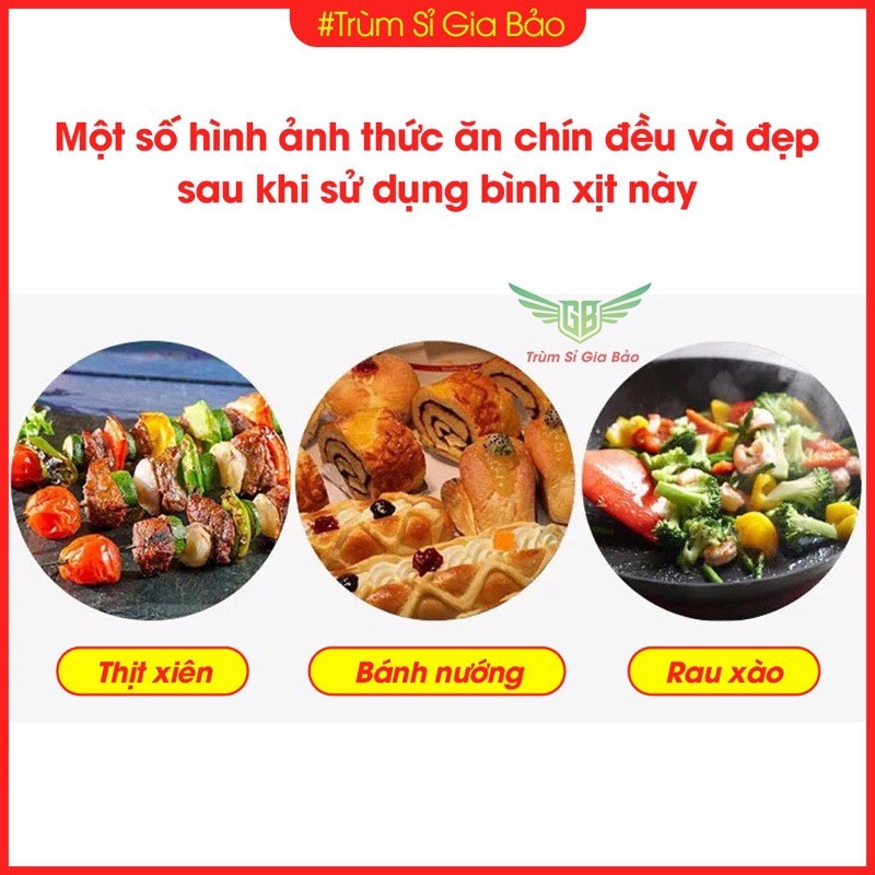 Bình xịt dầu ăn thuỷ tinh dung tích 100ml , chai lọ phun dầu lên thực phẩm dùng cho nồi chiên không dầu nhà bếp.