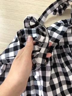  Váy next kẻ caro cho bé gái