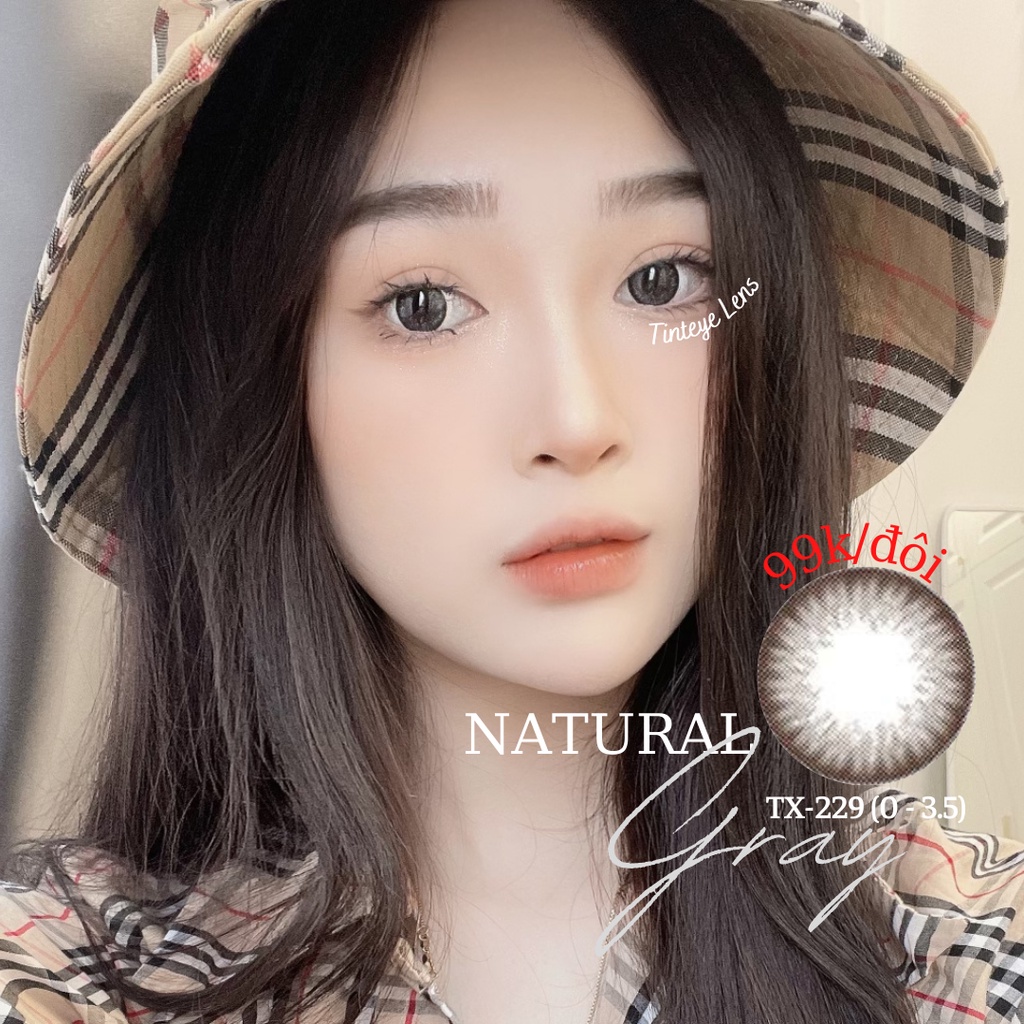 [99k/đôi] Natural Gray TX-229 Tinteye Lens 0-3.5 độ