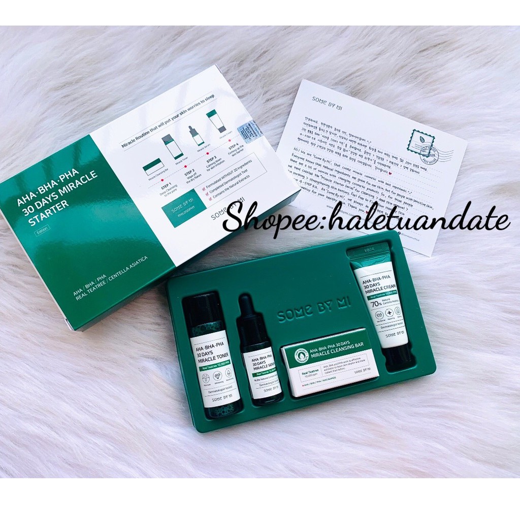 Set bộ kit dưỡng da 4 món Ốc Sên Some By mi Snail Truecica Miracle Repair Starter Kit - set SOS đỏ | BigBuy360 - bigbuy360.vn