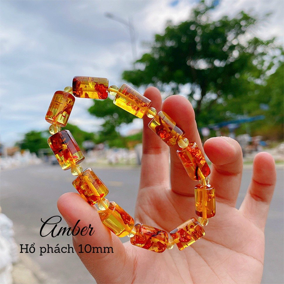 VÒNG TAY CHUỖI TRƠN LU THỐNG HỔ PHÁCH VÀNG CAM