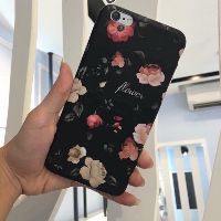 ỐP IPHONE 5/6/6plus/7/7plus/8/8plus HOA 3D ĐEN CHÂU ÂU