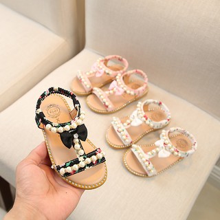 Giày sandal hoa công chúa cho bé gái