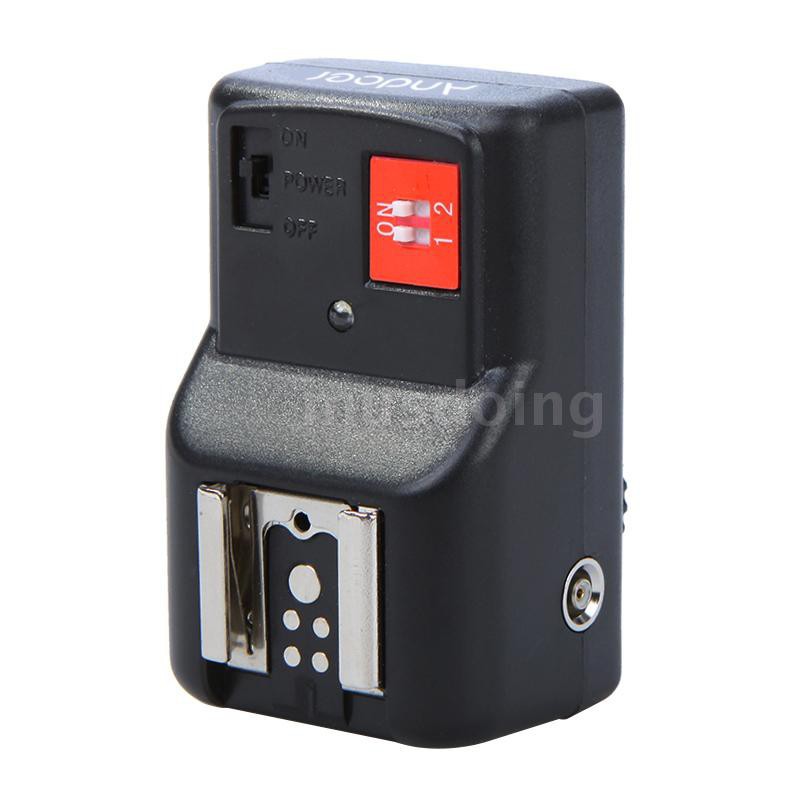 Bộ điều khiển từ xa Andoer 4 kênh kích hoạt đèn flash không dây đa năng cho Canon Nikon Pentax Olympus PT-04GY