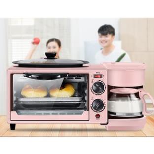 [HOT- Hàng nội địa] Lò nướng bếp nướng 10 Lít 3 trong 1 kèm ấm đun nước, pha trà, pha cà phê và chảo rán tiện lợi.