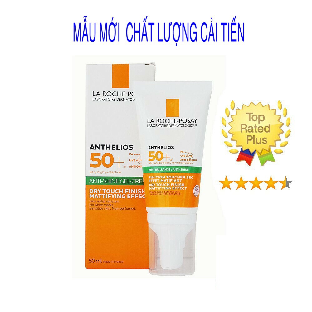 [MẪU MỚI] Kem Chống Nắng LA ROCHE POSAY Anthelios Dry Touch Gel-Cream SPF 50+ Cho Da Dầu