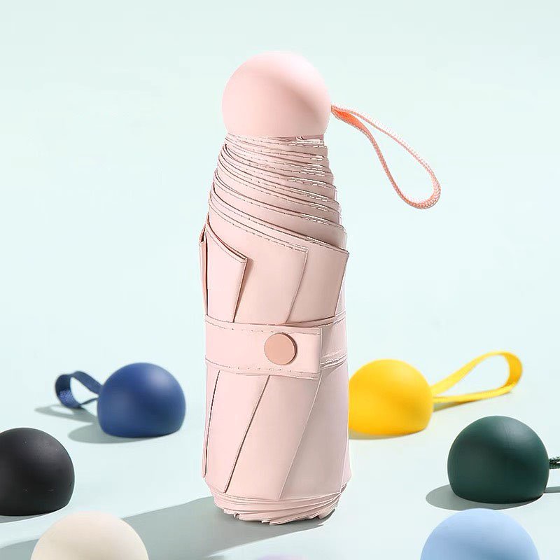 Ô Dù Gấp Gọn 6 Nan Chống Nắng Ngăn UV Chất Lượng Cao Dù Che Mưa ASAKi