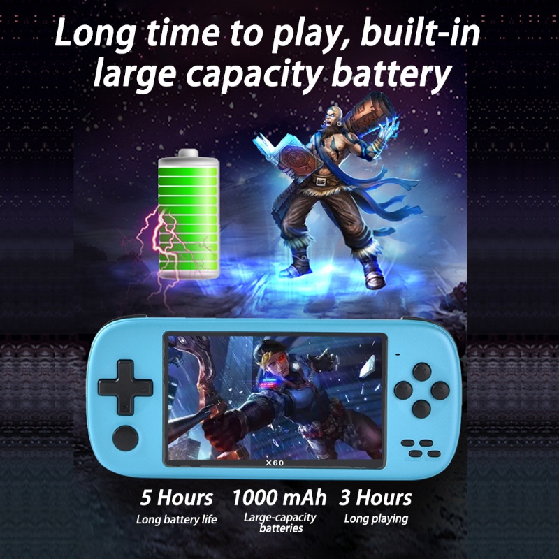 Máy chơi trò chơi cầm tay màn hình 4.3 inch hỗ trợ FC / GB / GBA / MD / NES / SFC