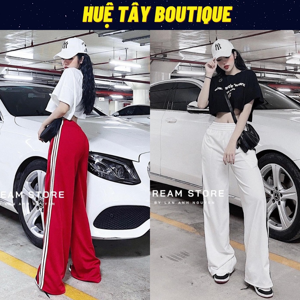 Set thể thảo, set bộ nữ áo from rộng croptop quần lưng thun ống rộng đủ size S M L SKUS-01
