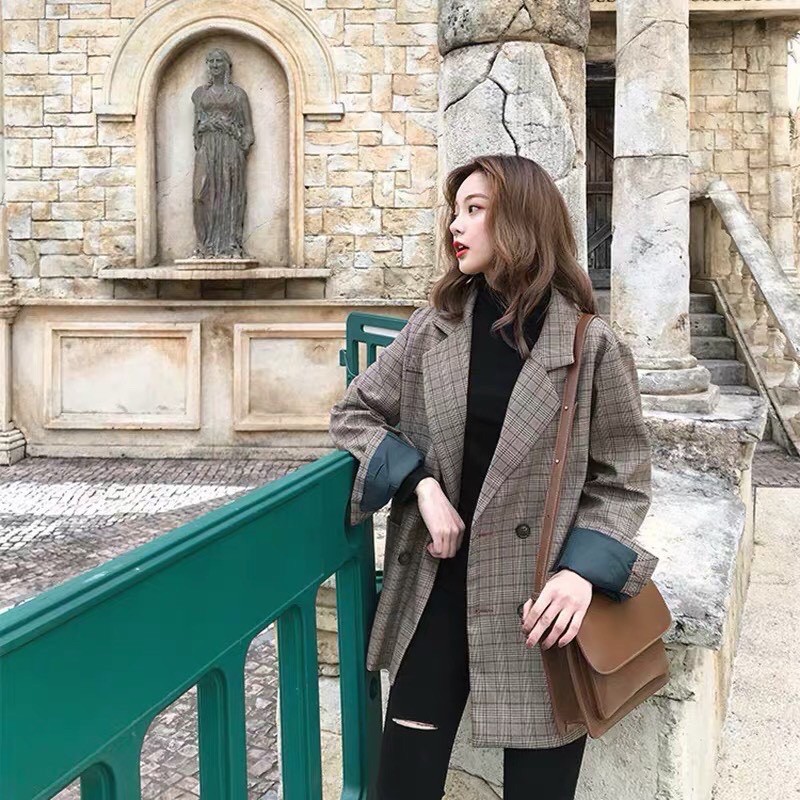 ⚡Mã giảm giá 15k⚡️ ÁO BLAZER KẺ SỌC 2 LỚP (KÈM ẢNH THẬT) | BigBuy360 - bigbuy360.vn