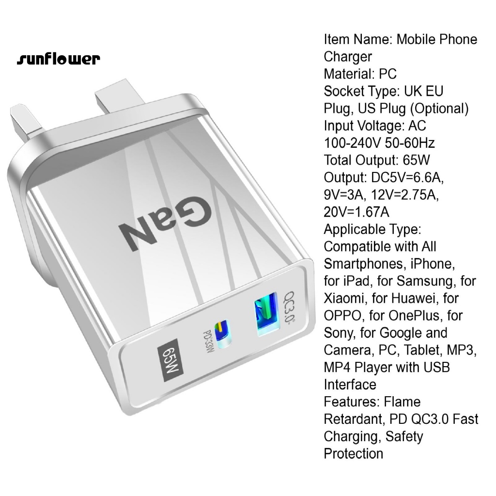 Củ sạc LENOVO USB 65W chịu được nhiệt độ thấp chất lượng cao