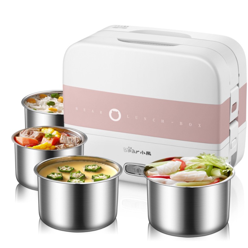 Hộp cơm cắm điện cao cấp DFH-B17H1, nấu chín, hâm nóng, giữ nhiệt cho thức ăn, 2 tầng Hàng Chính Hãng Bear | BigBuy360 - bigbuy360.vn