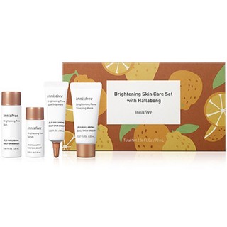 Bộ Sản Phẩm Chăm Sóc Dưỡng Sáng Da Và Se Khít Lỗ Chân Lông Innisfree Brightening Skin Care Set
