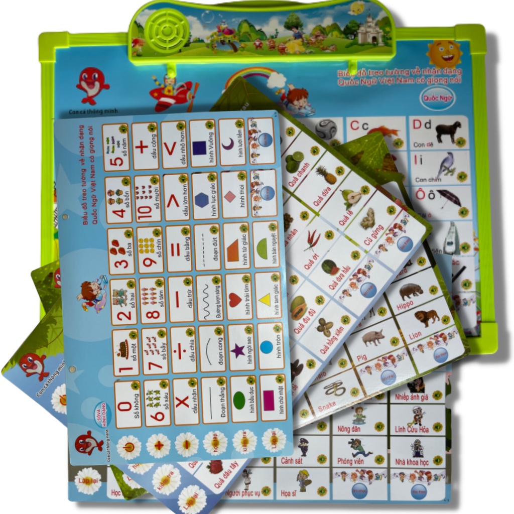 Bảng Chữ Cái Điện Tử, Thông Minh, Biết Nói, Bảng Học Chữ Tiếng Việt Nguyên Khải K008 Cho Bé - ZOLY SHOP