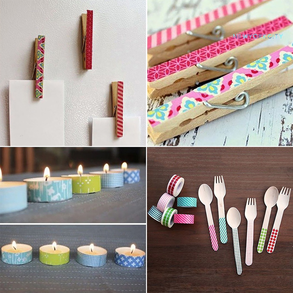 Cuộn Băng Dính Washi 500cm Họa Tiết Hoạt Hình Trang Trí Giáng Sinh