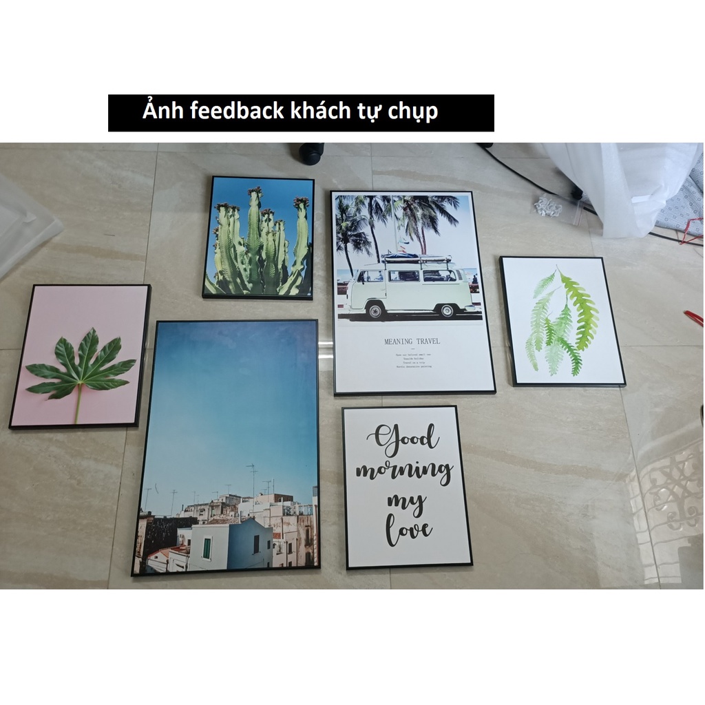 Tranh Treo Tường canvas, Tranh treo Phòng ngủ,phòng khách,cầu thang đẹp ⚡FREE SHIP⚡Bộ hoa lá,giá rẻ