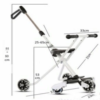 Xe đẩy siêu thị 5 bánh gập gọn chắc chắn