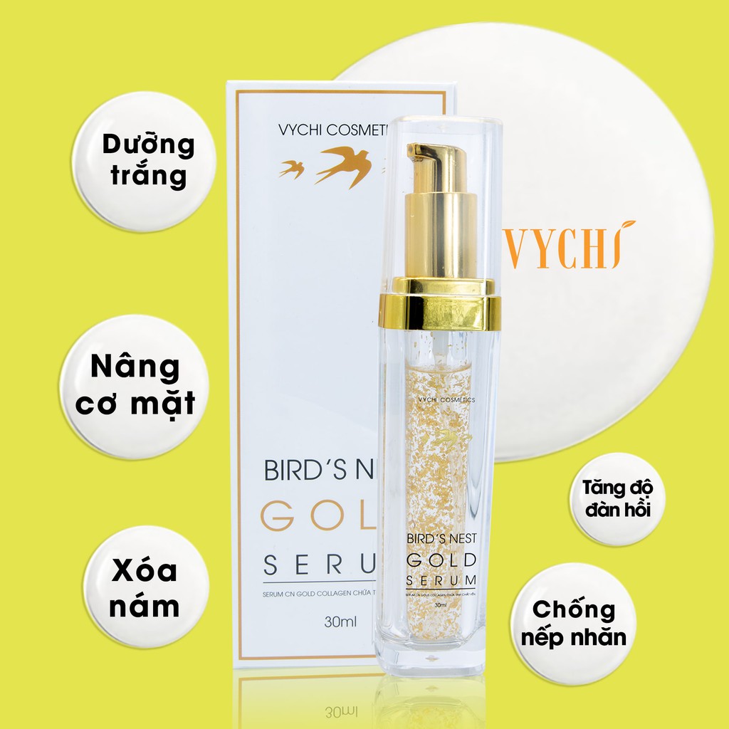 [XẢ KHO_FREESHIP] Serum dưỡng da tinh chất vàng GOLD BIRD'S NEST SERUM - Serum vàng 24k by Vychi | BigBuy360 - bigbuy360.vn