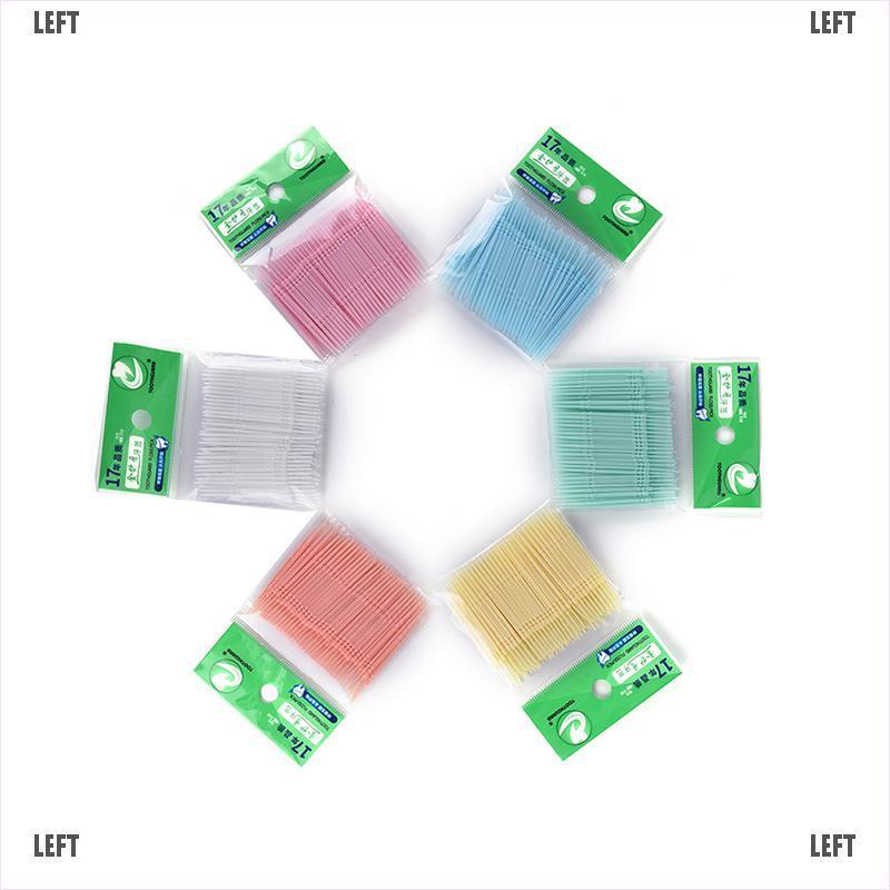 Set 100 Tăm Xỉa Răng 2 Chiều Bằng Nhựa Chất Lượng Cao