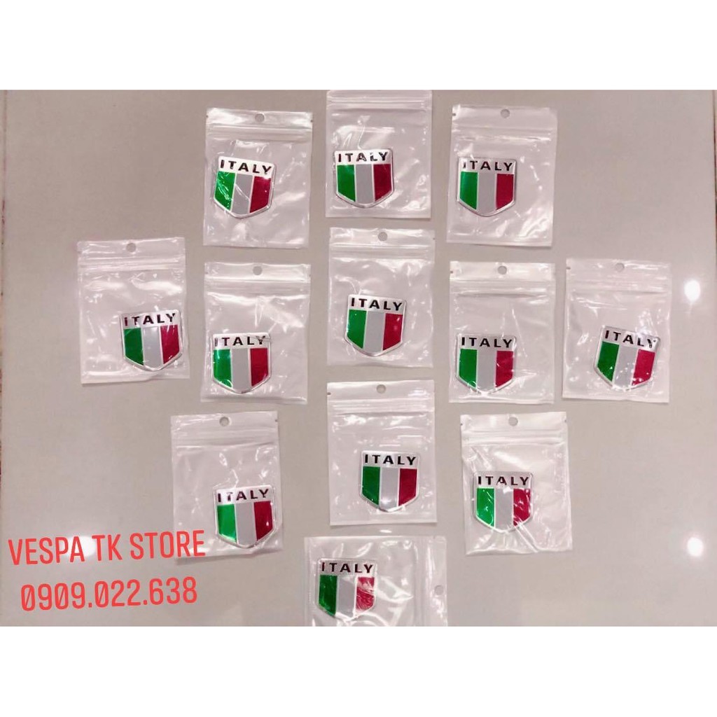 Logo trang trí vespa italia