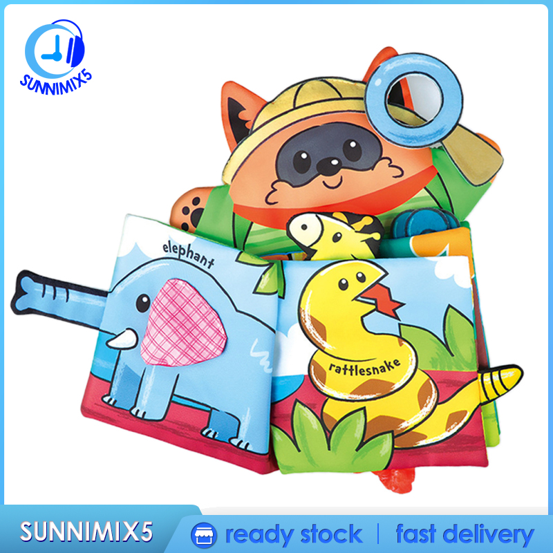 [Trend Technology]Colorful Baby Cloth Book Role Play Doll  Book for Infant Kids Toy Books Durable and Washable