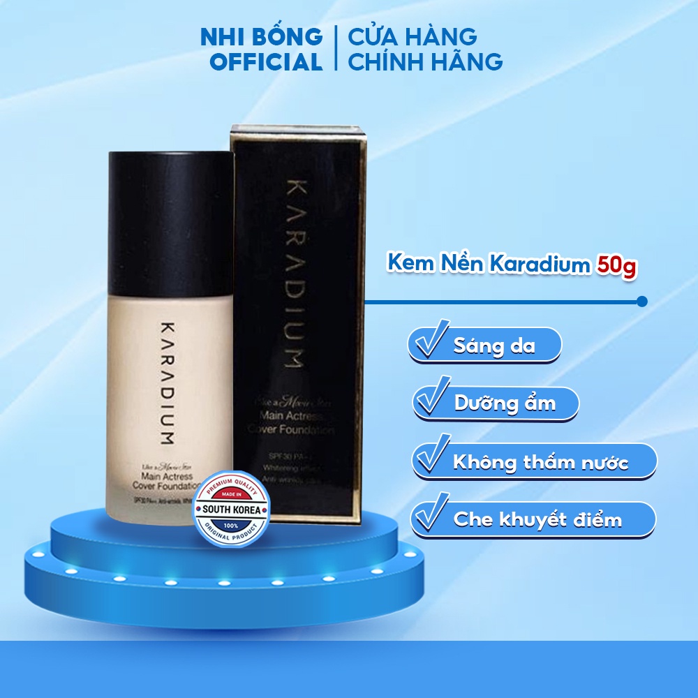 Kem Nền Lọ Che Phủ Cao Karadium Tông Tự Nhiên Like A Movie Star Cover Foundation Spf30 Pa++ #21