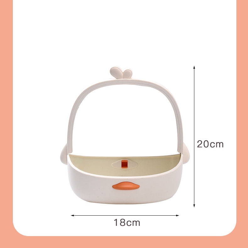 MVP2720 Gương để bàn trang điểm có khay yellow Ducky