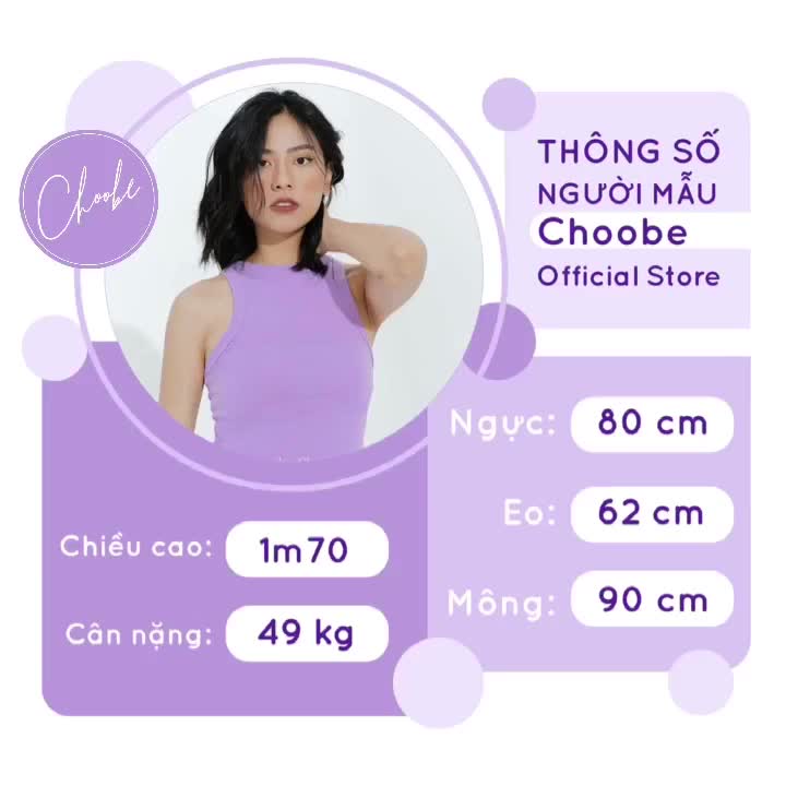 Áo croptop nữ Choobe sát nách ba lỗ thun không tay kiểu ôm body tank top vải cotton co giãn tốt A17 | BigBuy360 - bigbuy360.vn