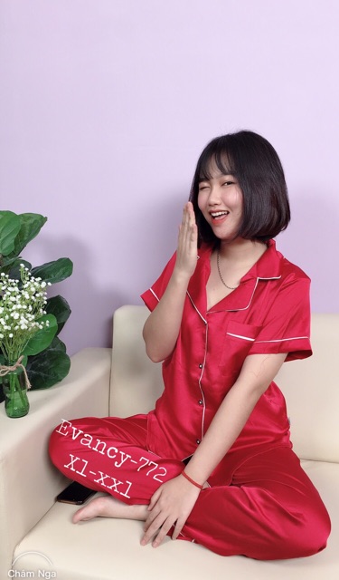 [Mã WARN30 hoàn 15% xu đơn 150k] Bộ Pizama áo cộc quần dài ❤️ Evancy 772❤️ Vải phi bóng cao cấp - lên dáng cực xinh | BigBuy360 - bigbuy360.vn