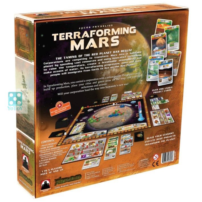 Terraforming Mars boardgame – Trò chơi khai hóa sao Hỏa bản tiếng Anh