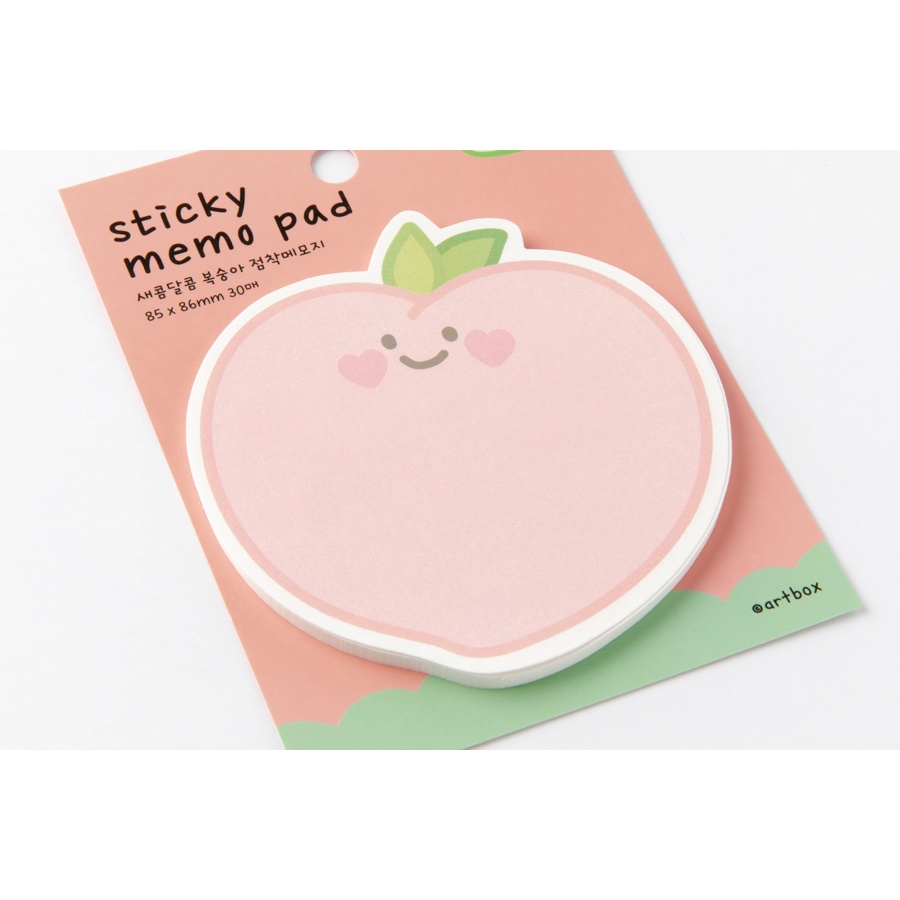 Giấy Dán Ghi Chú ARTBOX Hàn Quốc Hình Quả Đào Xinh Xắn