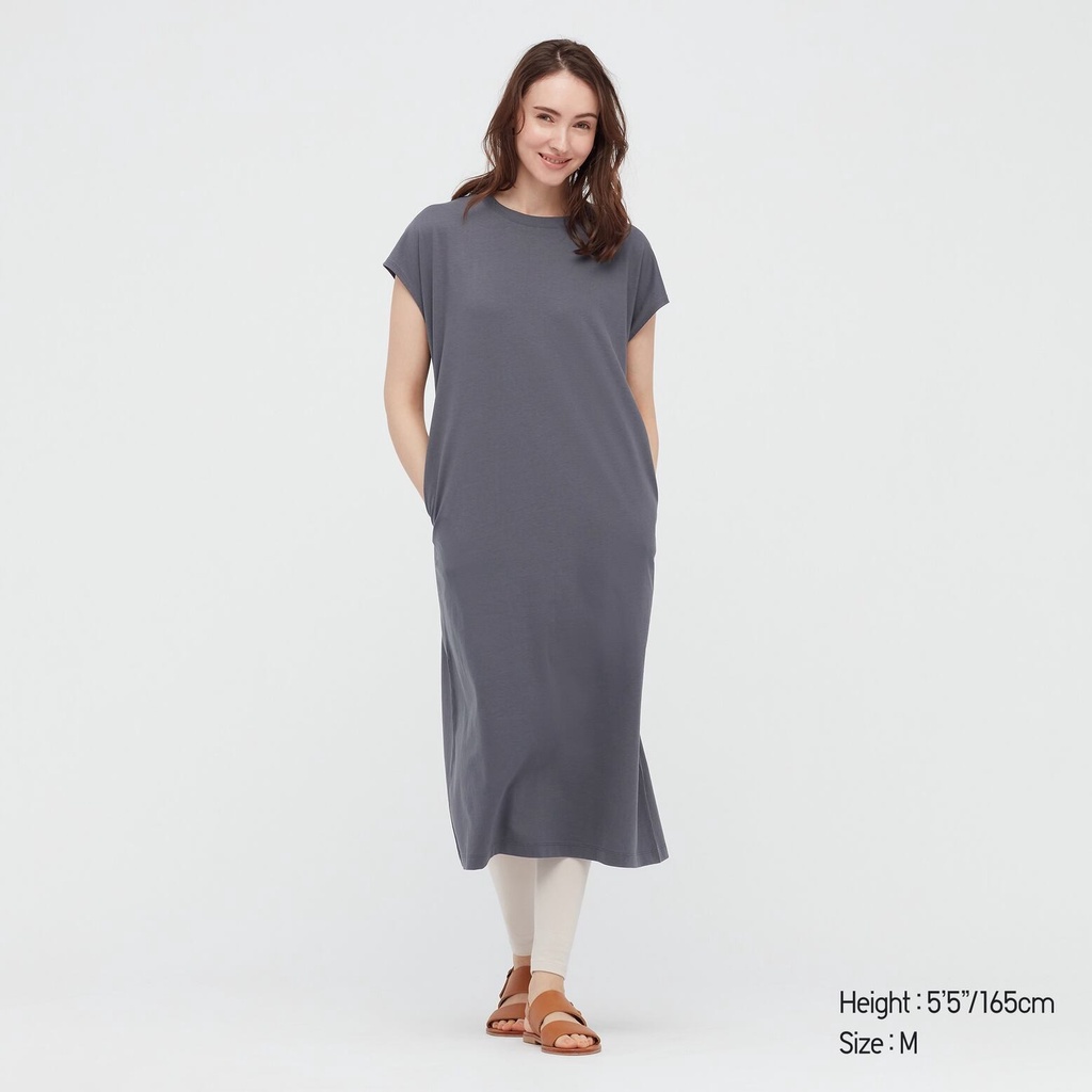 HÀNG XUẤT XỊN - ĐẦM THUN COTTON Un1 DÁNG MIDI XUẤT KHẨU