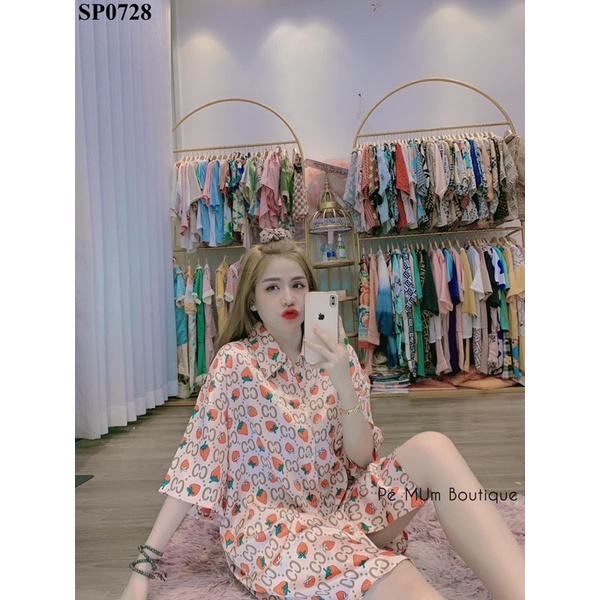 Đầm Váy Ngủ Sơmi Satin Lụa Hình Xinh | BigBuy360 - bigbuy360.vn