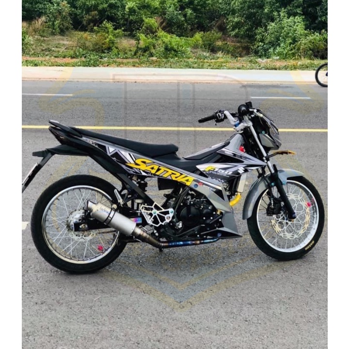 ( Quí khách vui lòng mang ra tiệm cho thợ dán ) Tem satria fi milion v2