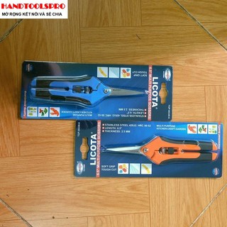 Kéo Cắt Cành 6.5 inch (165mm) Mỏ Nhọn, Cán Nhựa Licota - TGP-00248-6