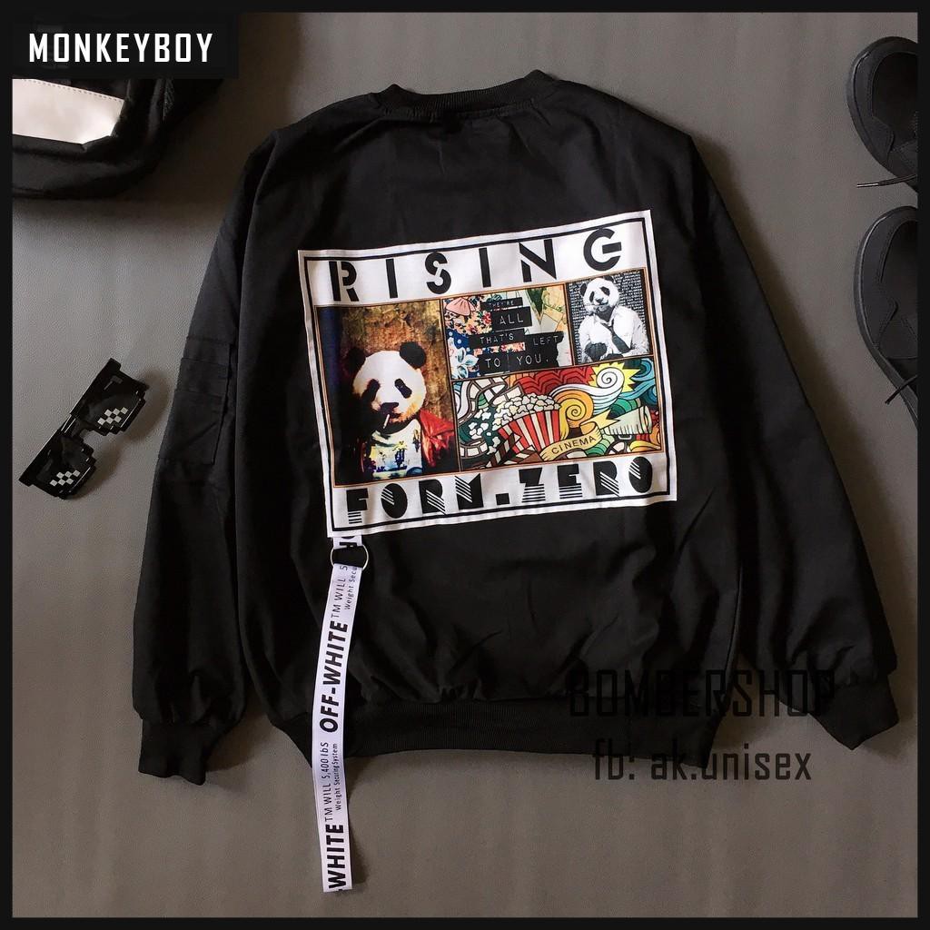 [Ảnh thật 100%] Áo khoác Bomber PANDA.RI (Hàng thiết kế) [Monkeyboy]