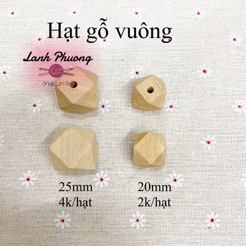 Hạt Gỗ Viên Vuông