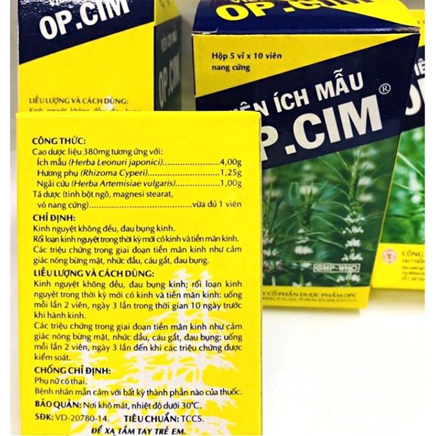 Viên ích mẫu OP.CIM - Viên uống giúp điều hòa kinh nguyệt - cvspharmacy