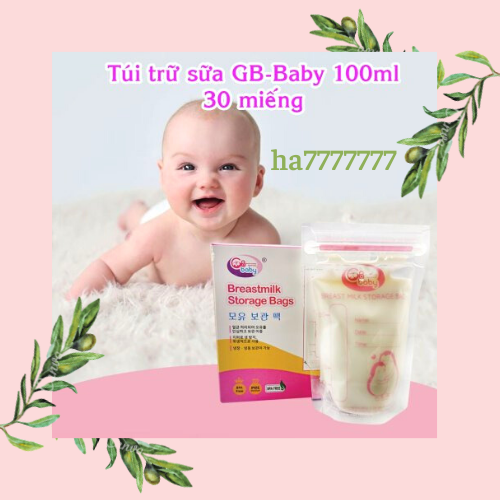 Túi trữ sữa Gb - baby 100ml (30 túi /hộp)