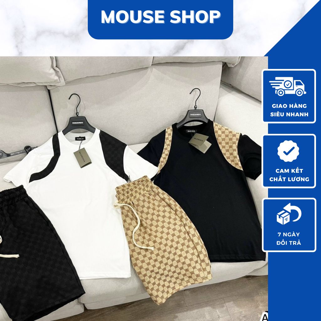 Bộ Quàn Ao Nam Balen - Bộ Cộc In Chữ Cực Đẹp - Bộ Thể Thao Phối Mầu Siêu Chất