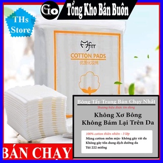 Bông tẩy trang 3 lớp Cotton Pads [Túi 222 miếng]