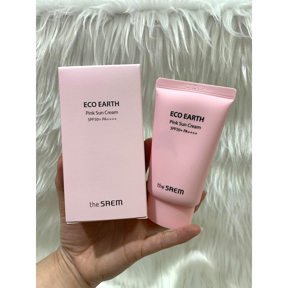 Kem chống nắng The Saem Eco Earth Power Pink 50ml. | BigBuy360 - bigbuy360.vn
