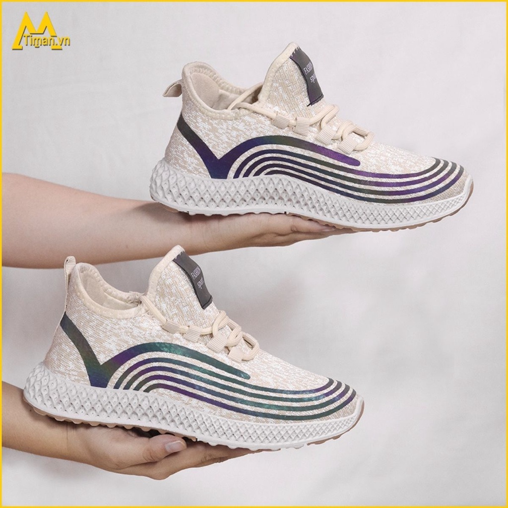 Giày thể thao nữ, sneaker TIMAN HT02 thời trang chống trượt bảo hành 1 năm