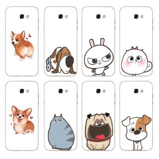 Ốp điện thoại TPU in hình chú cún đáng yêu cho Samsung Galaxy A7/A5/A3 2017 /A720/A520/A320
