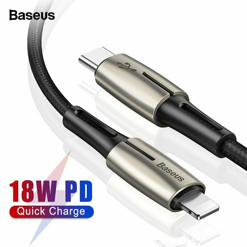 [cáp sạc] Cáp sạc Baseus.Horizontal Chuẩn PD Type C to iP sạc nhanh 18W dài 1m