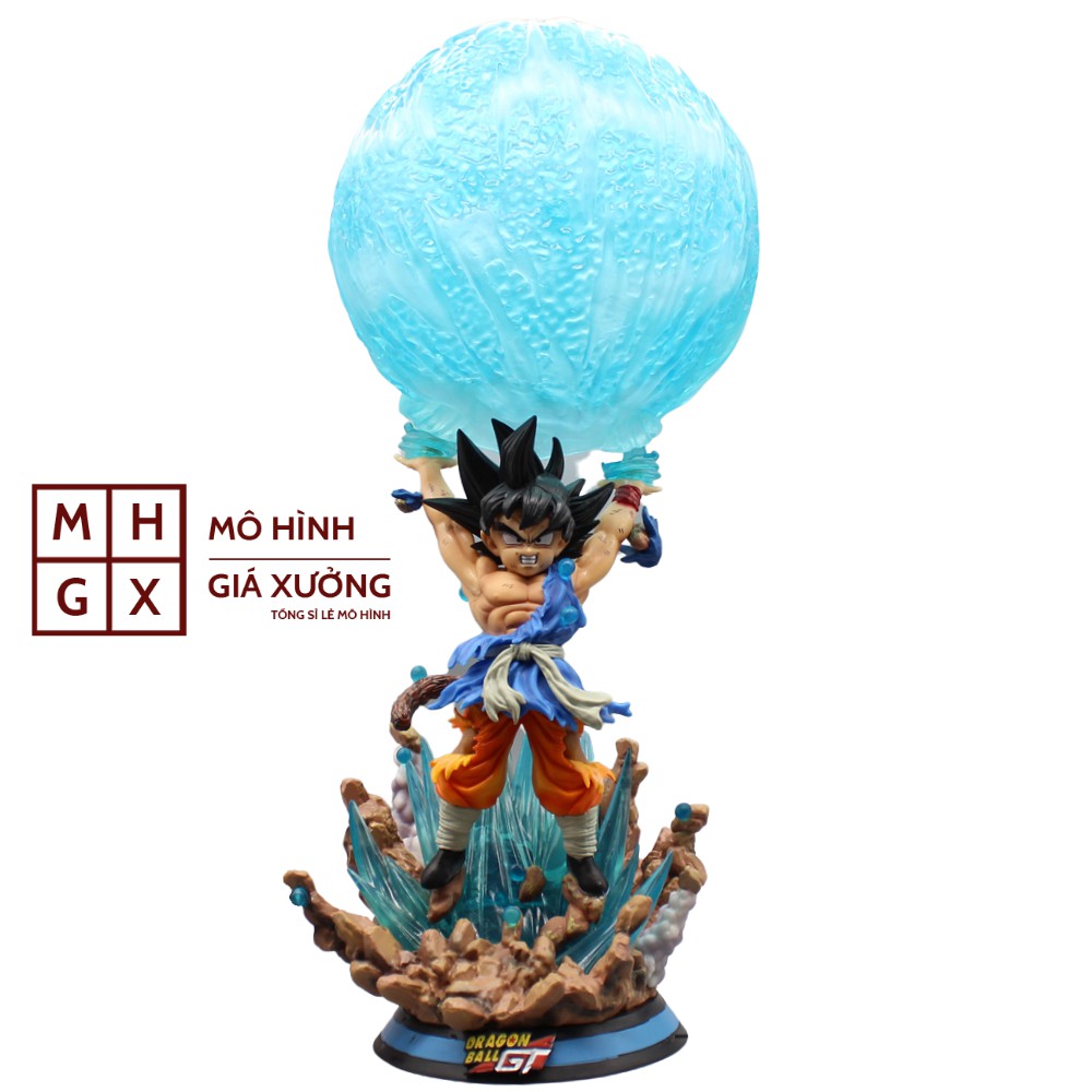 Mô hình Son Goku Super Saiyan - Có Đèn Led - Cao 46cm - Tượng Figure Songoku Dragonball - Mô Hình Giá Xưởng